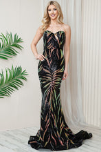 Load image into Gallery viewer, Glittery Mermaid Dress - Black