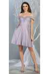 Load image into Gallery viewer, Metallic Cocktail Dress with Pockets - LA1788 - LILAC - LA Merchandise