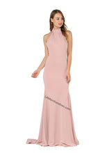Load image into Gallery viewer, Halter Full Length Heavy Jersey dress- PY8252