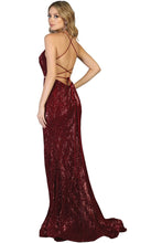 Load image into Gallery viewer, Halter Shimmer Long Dress - LA7800