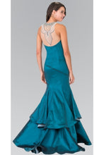 Load image into Gallery viewer, La Merchandise LAS2290 High neck Jeweled Long Mermaid Formal Dress - - Dresses LA Merchandise