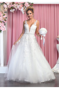 Ivory Wedding Destination Formal Gown - IVORY / 4 - Dress