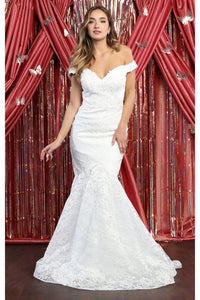 Ivory Wedding Mermaid Dress - IVORY / 4 - Dress