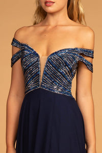 Jeweled Prom Evening Gown