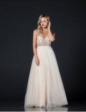 Load image into Gallery viewer, Pageant Formal Evening Gown - LAEL2181 - CHAMPAGNE - LA Merchandise