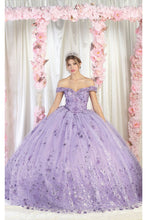 Load image into Gallery viewer, Layla K LK202 Cape 3D Floral Quinceanera Gown