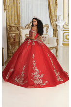Load image into Gallery viewer, Layla K LK219 Off Shoulder Corset Back Embroidery Quince Gown - Dress