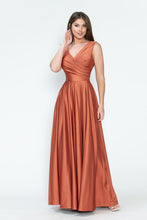 Load image into Gallery viewer, LA Merchandise LN5242 Stretchy Long Bridesmaids Dress W/ Side Pockets - SIENNA - Dress LA Merchandise