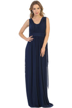 Load image into Gallery viewer, Long Bridesmaids Dress - LA1746 - NAVY / 4
