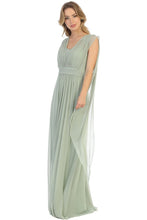 Load image into Gallery viewer, Long Bridesmaids Dress - LA1746 - SAGE / 4