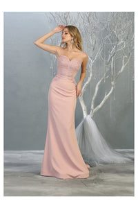 Long Evening Gown LA1759 - Dusty Rose / 4 - Dress