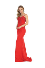 Load image into Gallery viewer, Long Evening Gown LA1759 - Red / 4 - Dress