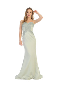 Long Evening Gown LA1759 - Sage / 4 - Dress