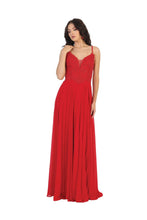 Load image into Gallery viewer, Long Prom Dress LA1750 - Red / 4 - Dress