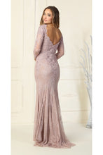 Load image into Gallery viewer, Lace Embroidered Evening Gown