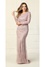 Load image into Gallery viewer, Lace Embroidered Evening Gown