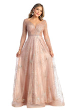 Load image into Gallery viewer, Long Sleeve Gowns - ROSEGOLD / 4 - Dress
