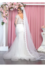 Load image into Gallery viewer, Embroidered Mermaid Ivory Gown - Dress