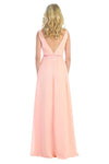 Load image into Gallery viewer, LA Merchandise LA1225 Simple Sleeveless Long Chiffon Bridesmaid Dress - - LA Merchandise