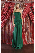 Load image into Gallery viewer, May Queen MQ1947 Simple Strapless Stretchy Dress - HUNTER GREEN / 4 - Dress