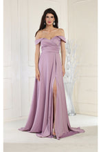 Load image into Gallery viewer, May Queen MQ1960 Off The Shoulder Prom Dress
