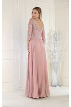 Load image into Gallery viewer, May Queen MQ1980 Pleated Embroidery Mother Of The Bride Gown