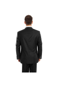 Mens Two Piece Ultra Slim Fit Solid Suit