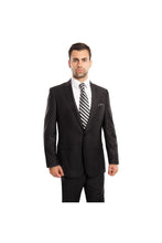 Load image into Gallery viewer, Mens Two Piece Ultra Slim Fit Solid Suit - Black 01 / US34S/W28 / EU44S/W38