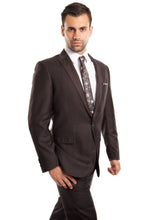 Load image into Gallery viewer, Mens Two Piece Ultra Slim Fit Solid Suit - Dark Grey 03 / US34S/W28 / EU44S/W38