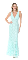 Load image into Gallery viewer, Classy Lace Plus Size Dress- LN5190 - MINT - LA Merchandise