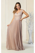 Load image into Gallery viewer, Mother Of The Bride Long Gown - LA1836 - ROSEGOLD - LA Merchandise