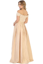 Load image into Gallery viewer, Off Shoulder Evening Gown with Pockets - LA1762