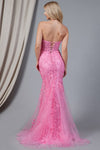 Load image into Gallery viewer, La Merchandise LAA7024 Long Strapless Mermaid Embroidered Dress - - LA Merchandise