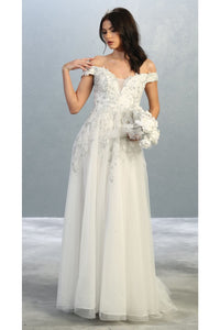 Off shoulder princess bridal gown - LA7850B - - LA Merchandise
