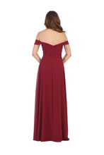 Load image into Gallery viewer, Off the Shoulder Bridesmaids Dress LA1711