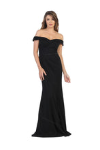 Load image into Gallery viewer, Off-the-Shoulder Flare Dress- LA1695