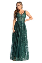 Load image into Gallery viewer, Prom Dresses Plus Size - HUNTER GREEN / 4 - Dress
