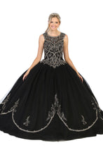 Load image into Gallery viewer, Quinceanera Ball Gown LA130 - Black/Gold / 14