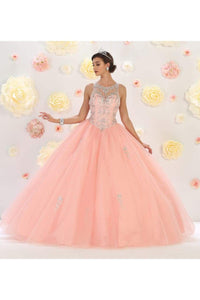 Quinceanera Party Ball Gown - BLUSH / 18