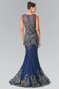 Red Carpet Embroidered Formal Gown
