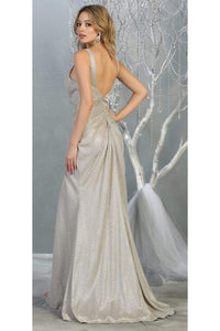 Sexy Metallic Prom Dress - LA1768 - - LA Merchandise