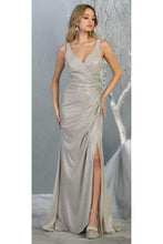 Load image into Gallery viewer, Sexy Metallic Prom Dress - LA1768 - CHAMPAGNE - LA Merchandise