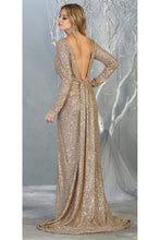 Load image into Gallery viewer, Red Carpet Sequined Formal Dress