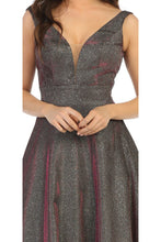 Load image into Gallery viewer, Sleeveless Long Glitter Iridescent Knit Dress- LA7755