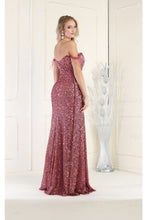Load image into Gallery viewer, Royal Queen RQ7988 Off Shoulder Feathers Prom Dress - Dress