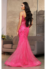 Load image into Gallery viewer, Royal Queen RQ8030 Embellished Mermaid 3D Floral Allpique Prom Dress - Dress