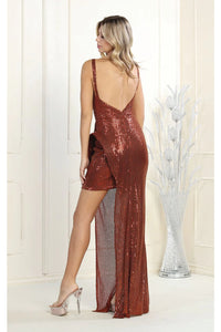 Sequined Holiday Dresses - Dress