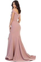 Load image into Gallery viewer, La Merchandise LA1748 Sexy Long Off the Shoulder Stretchy Prom Dress - - LA Merchandise