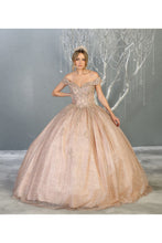 Load image into Gallery viewer, Shimmering Off Shoulder Quinceanera Ball Gown- LA151 - 