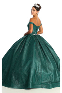 La Merchandise LA176 Glitter Off the Shoulder Quinceanera Ball Gown - - LA Merchandise